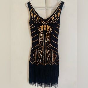Women’s 1920s Beaded Flapper Dress